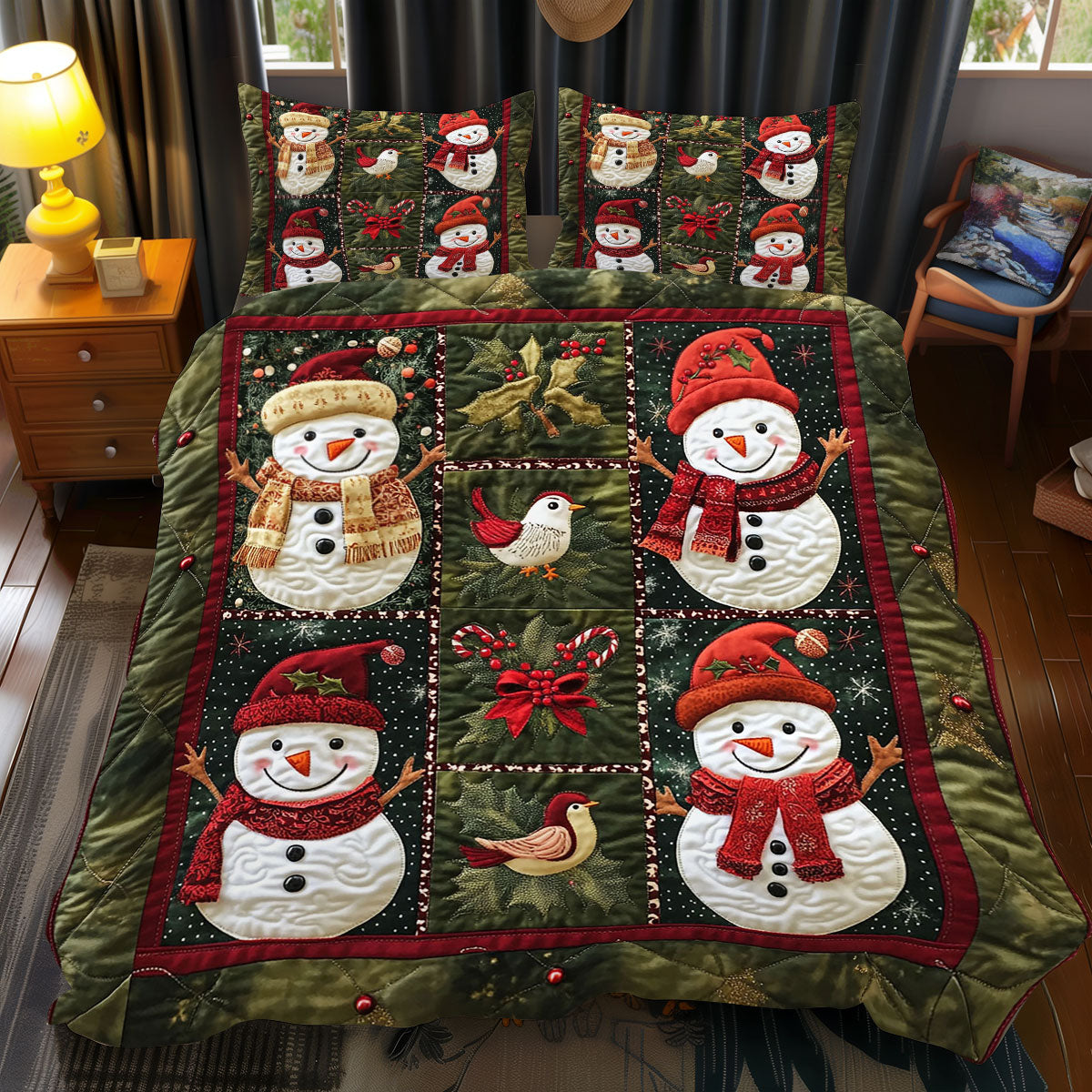 Christmas Snowman WJ0712043CL Duvet Cover Set