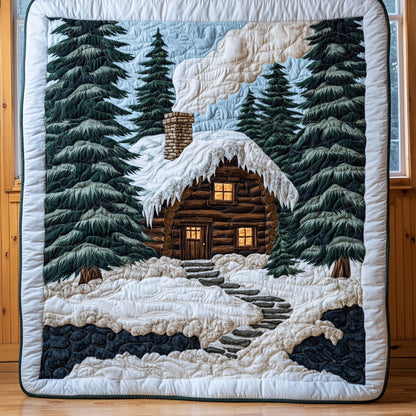 Winter Cabin CP1808084CL Quilt