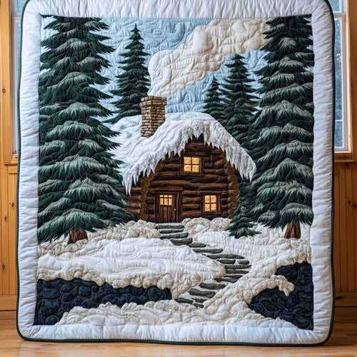 Winter Cabin CP1808084CL Quilt