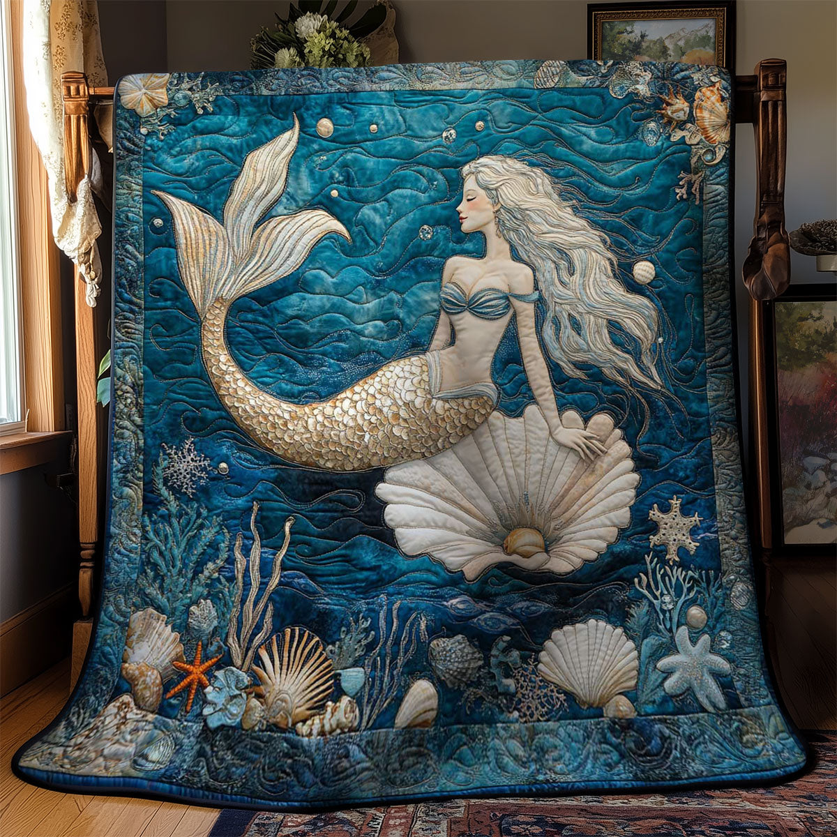 Golden Mermaid WN2203042CL Quilt