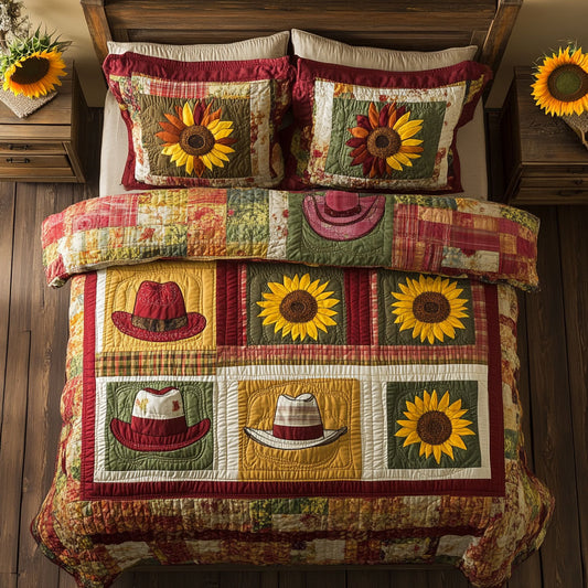 Cowboy Hat And Sunflower WY2202015CL Duvet Cover Set