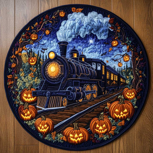 Enchanted Train Ride WN1005015CL Quilted Round Mat