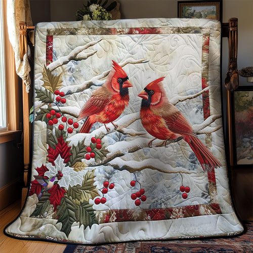 Cardinal Winter Whispers WN1810012CL Quilt