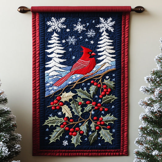 Cardinal Bird WJ0811036CL Quilted Table Runner