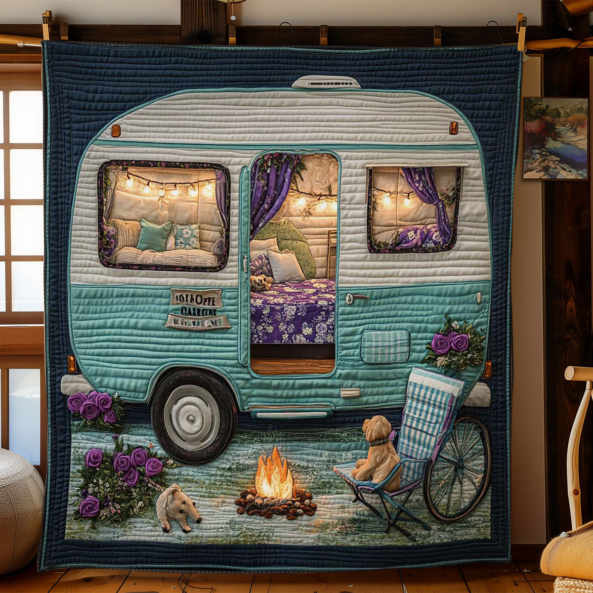 Retro Camper Dreams WN1504056CL Quilt
