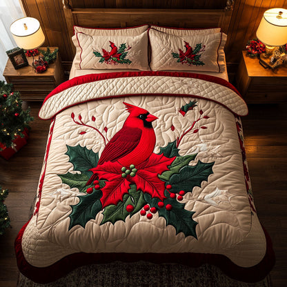 Red Cardinal Bird WJ1605011CL Duvet Cover Set