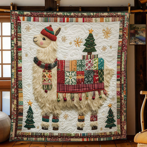 Llama Christmas Cheer WN1711031CL Quilt