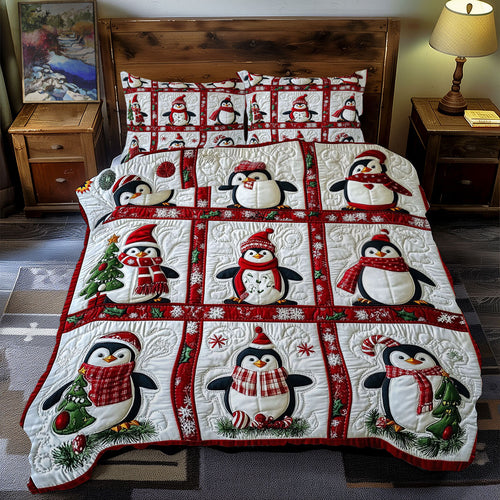 Christmas Penguin WY0612047CL Duvet Cover Set