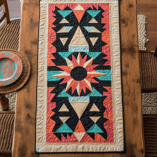 Tribal Bloom CP0207011CL Quilted Table Runner