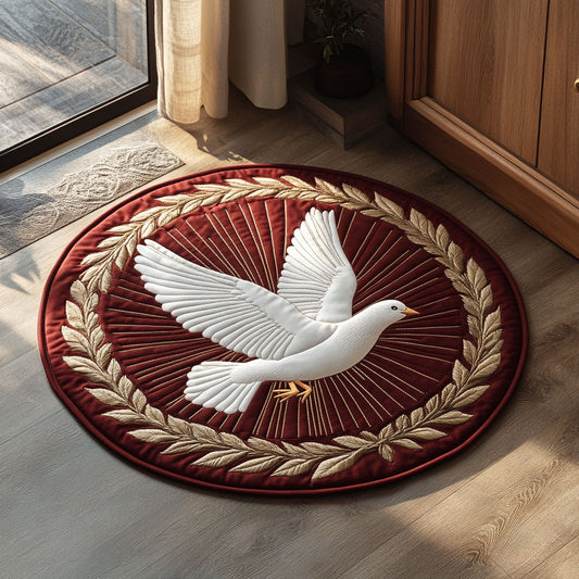 Crimson Flight  CP2807059CL Quilted Round Mat