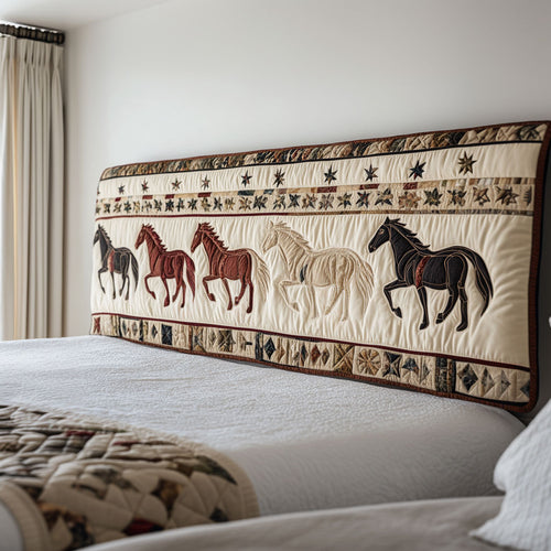 Prairie Stallions CP1612033CL Quilted Headboard Slipcover