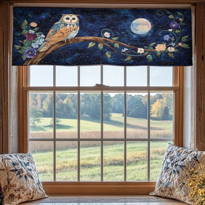 Owl Night WX2205046CL Quilted Valance