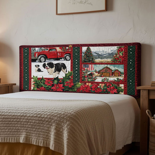 Bernese Mountain Dog Country Cheer WN1310042CL Quilted Headboard Slipcover