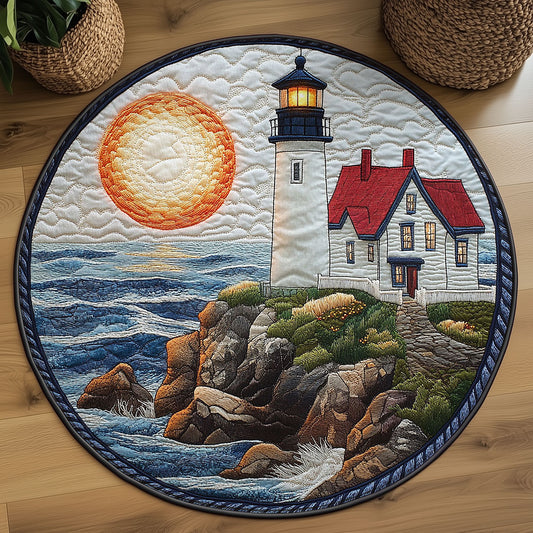 Shorelight Lighthouse WN0408064CL Quilted Round Mat