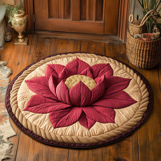 Petal Sanctum CP2807035CL Quilted Round Mat