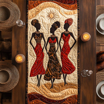 Beauty Of African WY2404021CL Quilted Table Runner