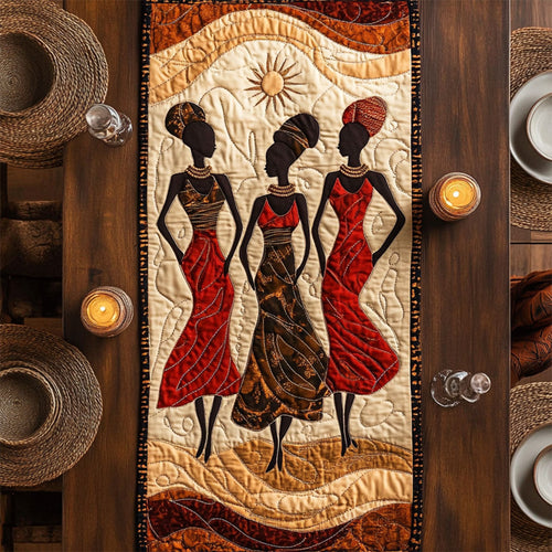 Beauty Of African WY2404021CL Quilted Table Runner