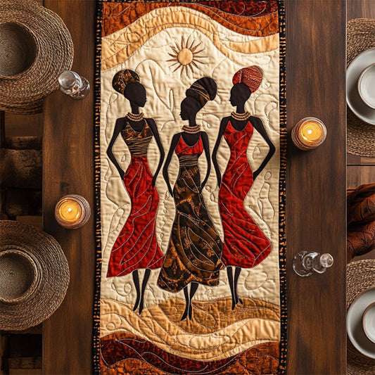 Beauty Of African WY2404021CL Quilted Table Runner
