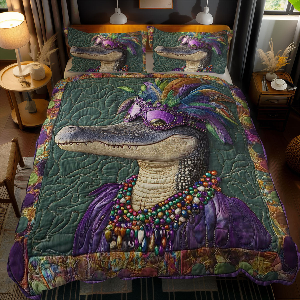 Crocodile In Feathers WN1203091CL Duvet Cover Set