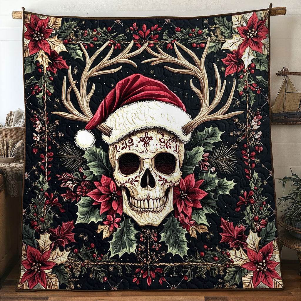 Skull Festive Bloom WN0310063CL Quilt
