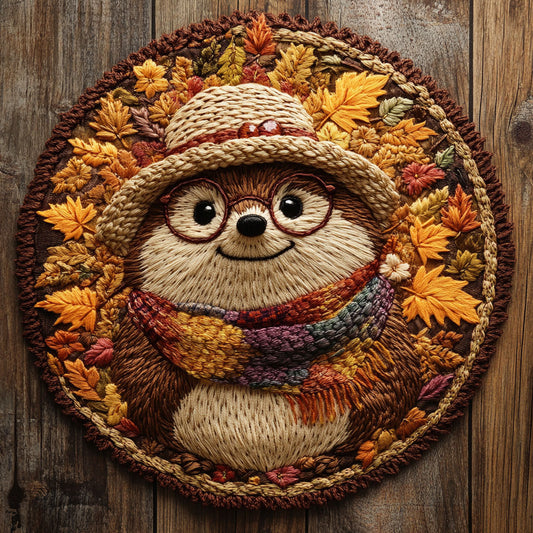 Hedgehog Specs WN2905029CL Quilted Round Mat