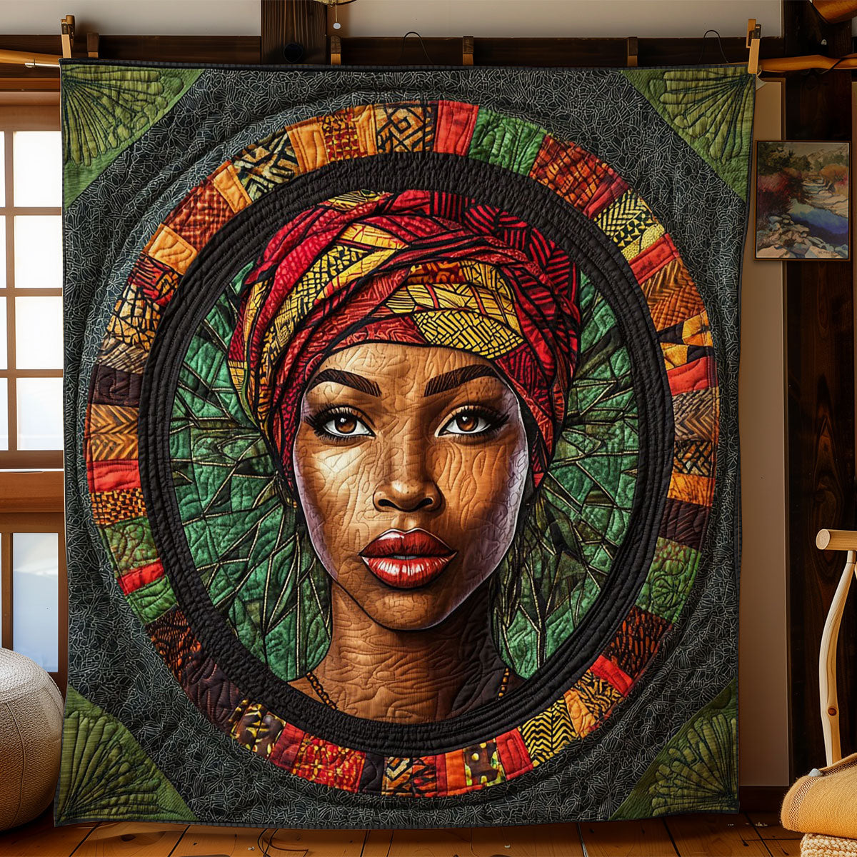 Beautiful African Women WY0503093CL Quilt