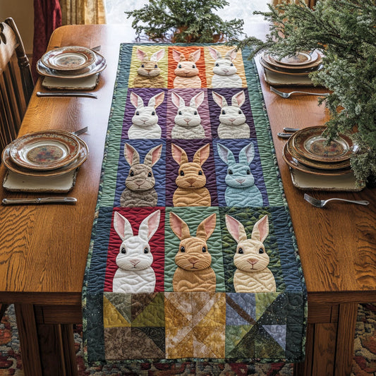 Bunny Box WJ3107036CL Quilted Table Runner