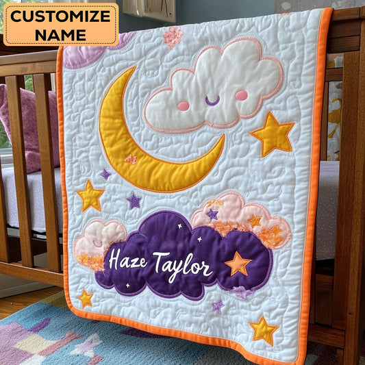 Moonbeam Smile WN3107041CL Personalized Baby Quilt