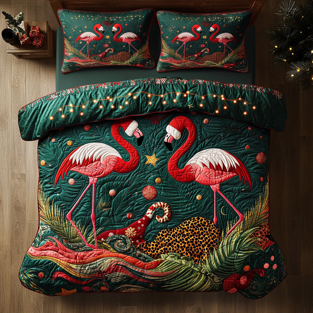 Flamingo Mistletoe Mood WN1107022CL Duvet Cover Set