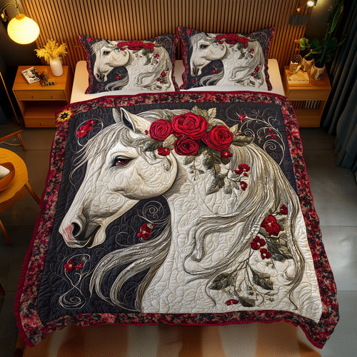 Majesty Rose Horse WY2612073CL Duvet Cover Set