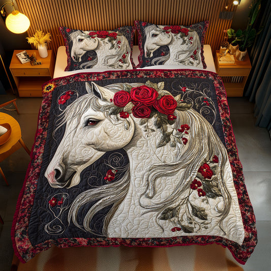 Majesty Rose Horse WY2612073CL Duvet Cover Set