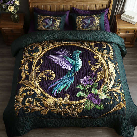 Hummingbird In Mystic Wreath WY0502096CL Duvet Cover Set