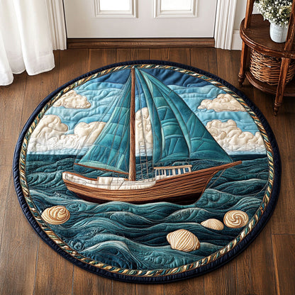 Deckside Comfort CM2205012CL Quilted Round Mat