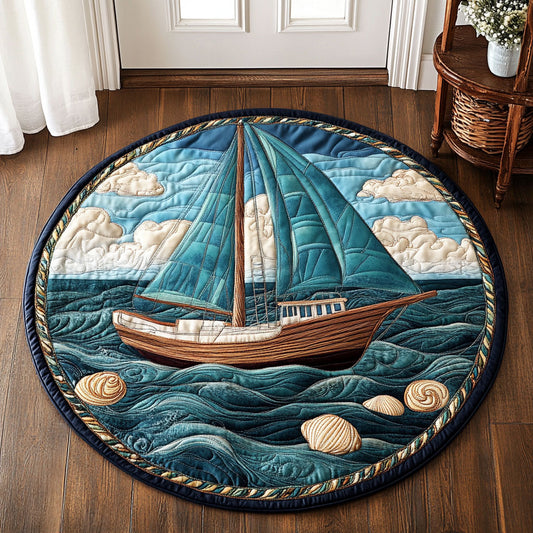 Deckside Comfort CM2205012CL Quilted Round Mat