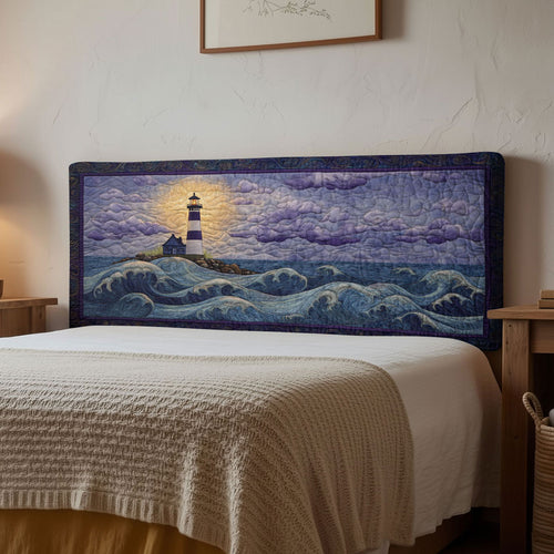 Lighthouse Coastal Star WN1112157CL Quilted Headboard Slipcover