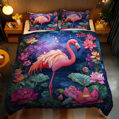 Sunset Flamingo WN1701158CL Duvet Cover Set