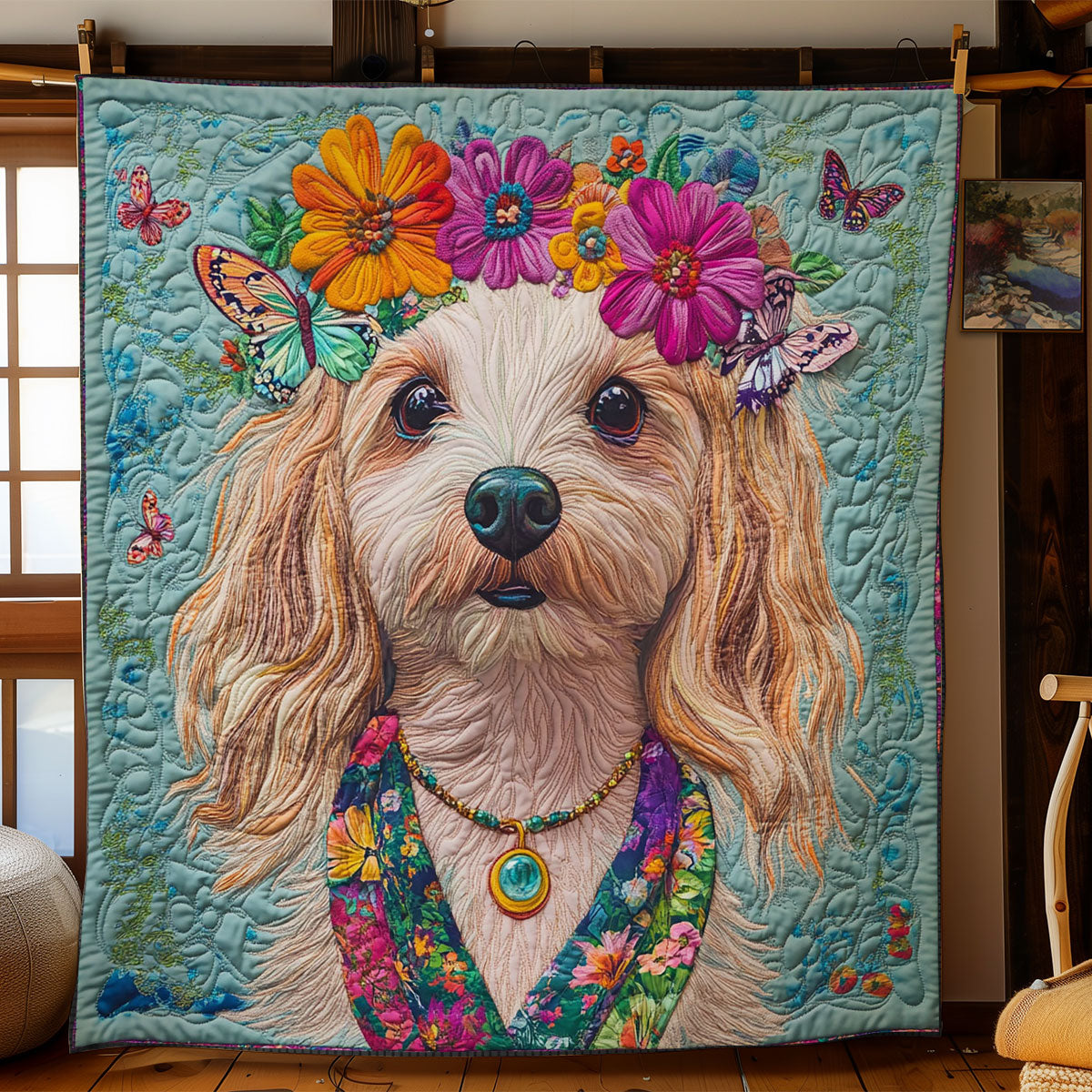 Boho Dog WN1707003CL Quilt