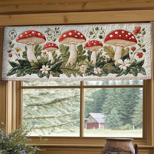 Mushroom Forest WY2304008CL Quilted Valance