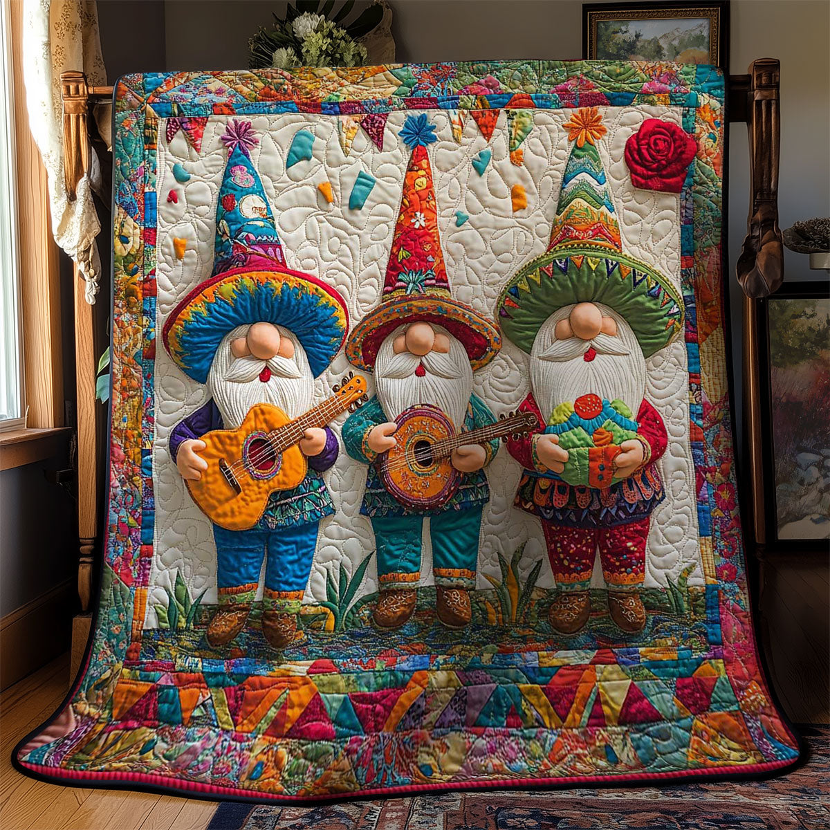 Fiesta Gnome WN0701004CL Quilt