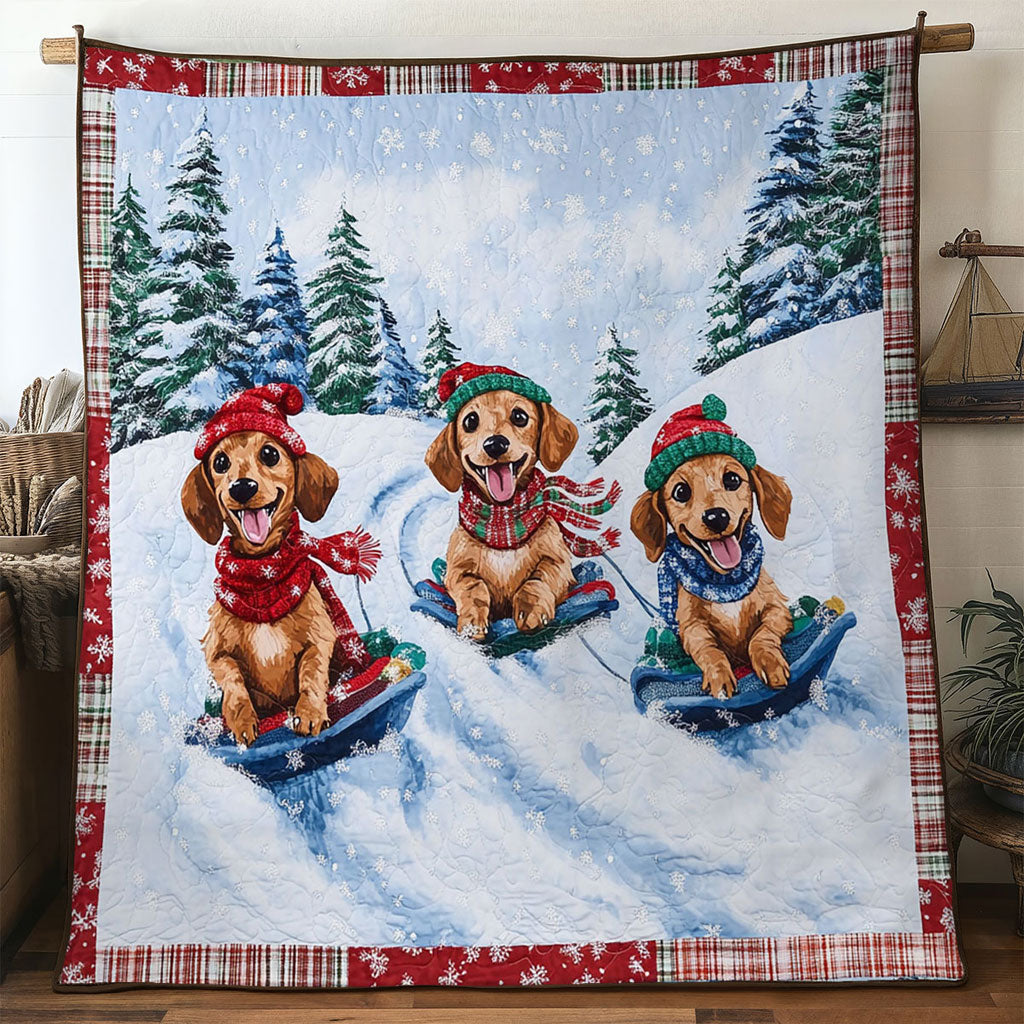 Snowflake Dachshund WN1211098CL Quilt