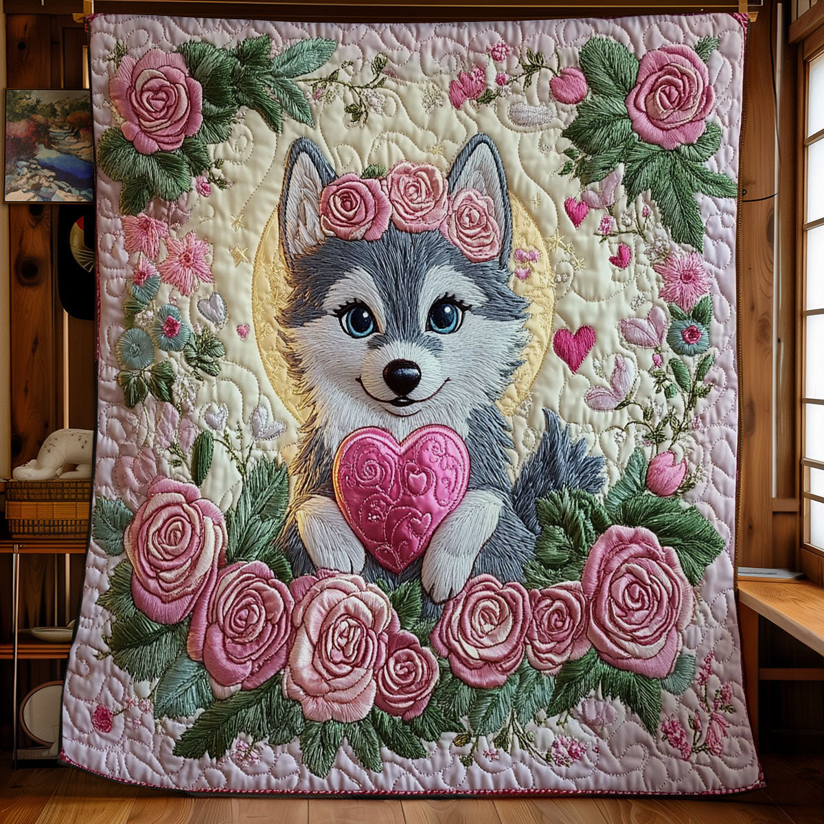 Rose Wolf WY3112032CL Quilt