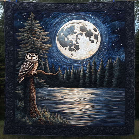 Owl Moonlit Lake LT1709004CL Quilt