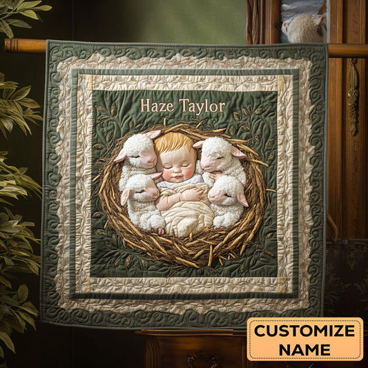 Sleepy Nest WN2807115CL Personalized Baby Quilt