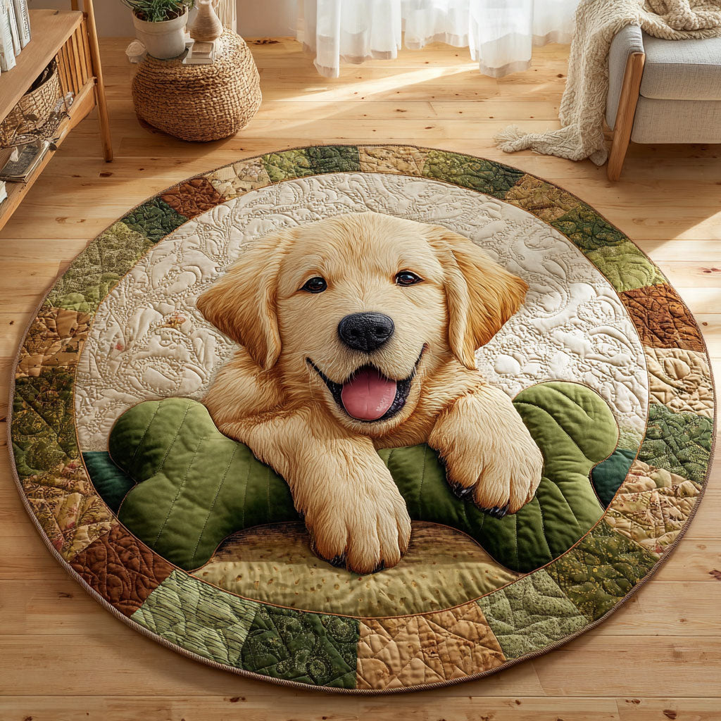 Cozy Golden CW1201055CL Quilted Round Mat