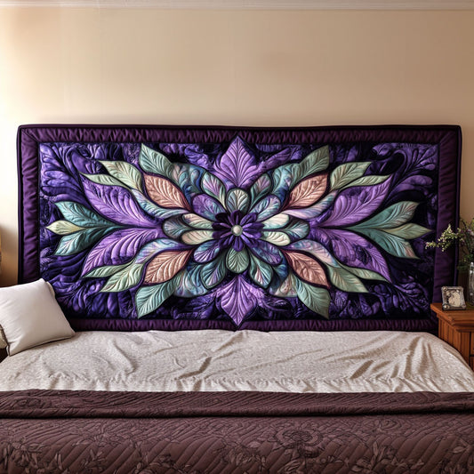 Serenity Flower Mandala KL2412022CL Quilted Headboard Slipcover