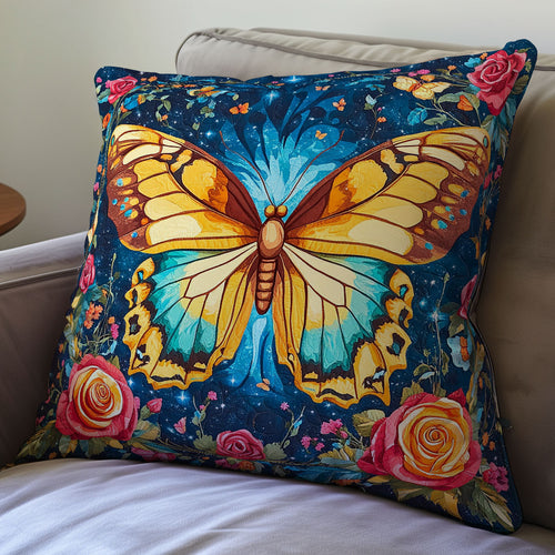 Vibrant Butterfly WX1401103CL Quilt Pillow Case