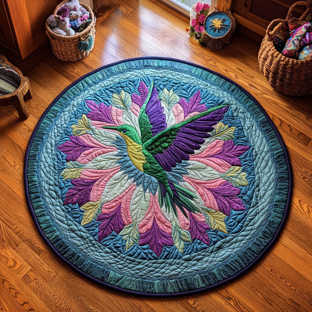 Petal Dance With Wings WY3006139CL Quilted Round Mat
