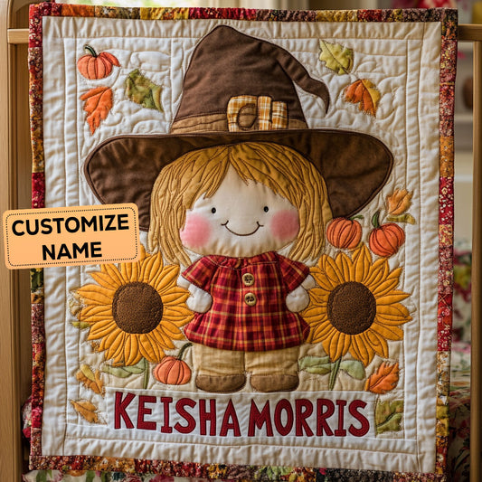 Sunflower Joy CP3007002CL Personalized Baby Quilt