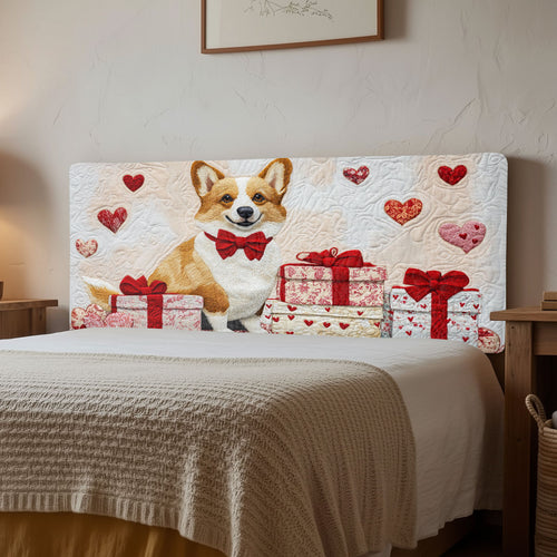 Charming Corgi CW2012002CL Quilted Headboard Slipcover
