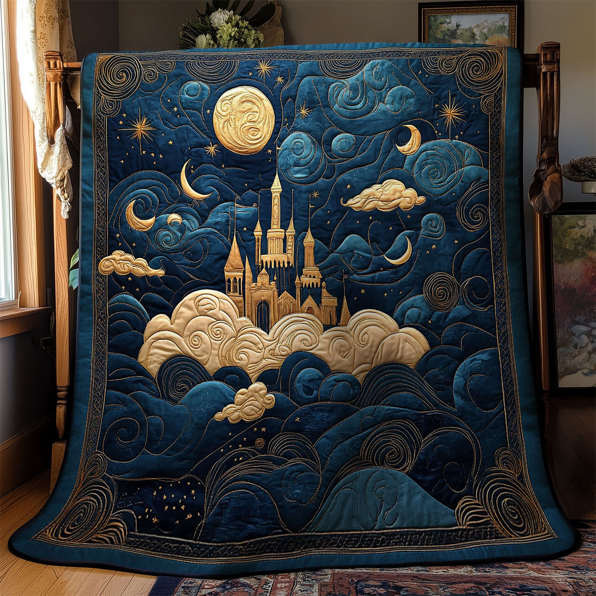 Mystic Castle In Cloud WY2103049CL Quilt
